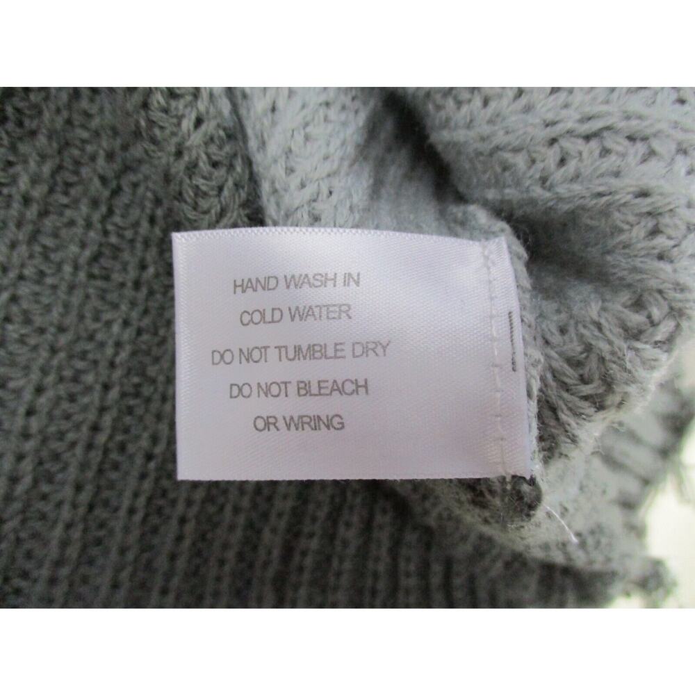 Simply Southern Collection Sweater Womens Small Striped Color Block Fringe Gray - Picture 12 of 14